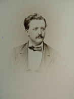 Photo CDV Persus à Paris - Homme Portrait Nuage Second Empire, Ca 1860-65 L680A - Alte (vor 1900)