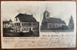 Gruss Aus Merzweiler - Mertzwiller - Stations - Gebäude - Gastwirtschaft Von Joseph Ott - 23/10/1903 - Other & Unclassified