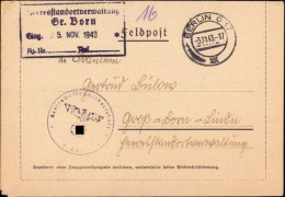 604288 | Pommern, Brief Mit Dienststempel Der Heeresstandort Verwaltung Des Truppenübungsplatz Gross Born  | - Feldpost 2a Guerra Mondiale