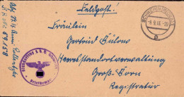 604279 | Feldpostbrief Vom Standortzug Z.b.V. | Schwerin (O 2750) - Feldpost 2e Wereldoorlog