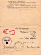 604275 | Postkarte Per Einschreiben Mit Einberufungsbefehl Zur Polizei, Erh. 3. Angetrennt | Wittlich (W 5560) - Lettres & Documents