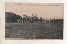 77. CPA - SAMMERON - La Moisson - Attelage De Boeufs Et De Cheval - 1919 - - Autres & Non Classés