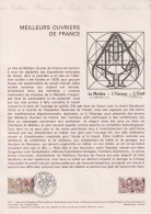 1977 FRANCE Document De La Poste Meilleurs Ouvriers De France  N° 1952 - Documents Of Postal Services