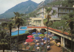 LIMONE SUL GARDA-BRESCIA-LAGO DI GARDA-HOTEL=ROYAL=-CARTOLINA VERA FOTOGRAFIA  VIAGGIATA NEL 1987 - Brescia