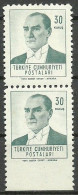 Turkey; 1961 Regular Stamp 30 K. ERROR "Imperforate Edge" - Nuovi