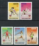 Kenia 1988. Yvert 447-51 ** MNH. - Kenia (1963-...)