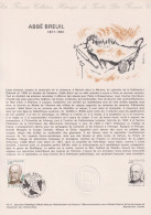1977 FRANCE Document De La Poste Abbé Breuil  N° 1954 - Postdokumente
