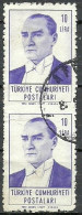 Turkey; 1961 Regular Stamp 10 L. ERROR "Partially Imperf." - Usados