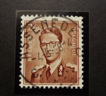 Belgie Belgique - 1957 - OPB/COB N° 1028 ( 1 Value ) Koning Boudewijn Type Marchand - Obl. Assenede - Gebruikt