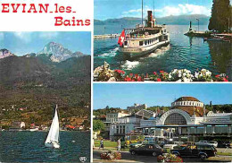 74 - Evian Les Bains - Multivues - Automobiles - Bateaux - CPM - Voir Scans Recto-Verso - Evian-les-Bains