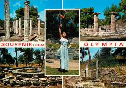 Grèce - Athènes - Athína - Olympie - Multivues - Flamme Olympique - JO - Jeux Olympiques - Carte Neuve - CPM - Voir Scan - Grèce
