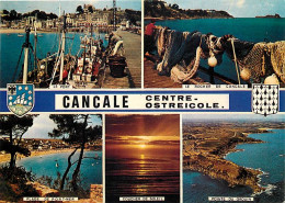35 - Cancale - Centre Ostréicole - Multivues - Blasons - Ostréiculture - CPM - Voir Scans Recto-Verso - Cancale
