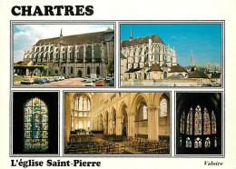 28 - Chartres - L'Eglise Saint Pierre - Multivues - Automobiles - CPM - Voir Scans Recto-Verso - Chartres