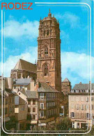 12 - Rodez - La Place De La Cité Dominée Par Le Clocher De La Cathédrale - CPM - Voir Scans Recto-Verso - Rodez