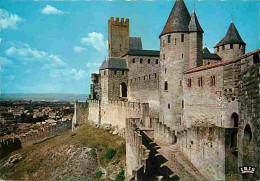 11 - Carcassonne - La Cité Médiévale - Le Château Comtal, La Tour De L'Inquisition, Le Chemin Fortifié De La Porte D'Aud - Carcassonne