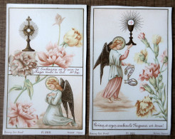 2 Images Pieuses (1ère Communion 1903) - Devotion Images