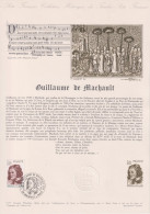 1977 FRANCE Document De La Poste Guillaume De Machault N° 1955 - Documenten Van De Post