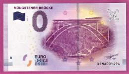 0-Euro XEMA 2017-1 MÜNGSTENER BRÜCKE S-2b Kupfer - Private Proofs / Unofficial