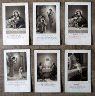 6 Images Pieuses (1ère Communion Et Communion Solennelle1928 - 1929) - Images Religieuses