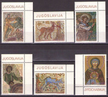 Yugoslavia 1970 - Art, Mosaics - Mi 1369-1374 - MNH**VF - Neufs