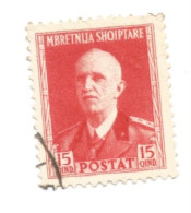 (COLONIE E POSSEDIMENTI) 1939-1940, SERIE ORDINARIA, 15q - Francobollo Usato (CAT. SASSONE N.21) - Albanie