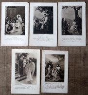 5 Images Pieuses (1ère Communion, Communion Solennelle, Communion Privée 1924 à 1930) - Devotion Images