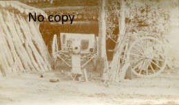 PHOTO FRANCAISE - CANON SOUS SON ABRI A TRACY LE MONT PRES DE BAILLY - NOYON OISE - GUERRE 1914 1918 - Guerra, Militari