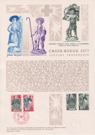 1977 FRANCE Document De La Poste Santons Provençaux N° 1959 1960 - Documenten Van De Post