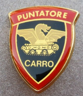 DISTINTIVO Vetrificato A Spilla Puntatore Carro - Esercito Italiano Incarichi - Italian Army Pinned Badge - Used (286) - Heer