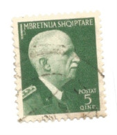 (COLONIE E POSSEDIMENTI) 1939-1940, SERIE ORDINARIA, 5q - Francobollo Usato (CAT. SASSONE N.19) - Albania