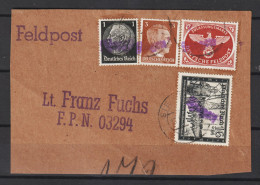 Feldpost Päckchen, Zulassungsmarke + 20 Pfennig Frankatur (0730) - Used Stamps