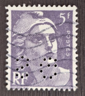 France 1951  N°883 Ob Perforé SG TB - Usati