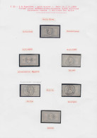 O FRANCE - Poste - 33, 6 Exemplaires Oblitérations Diverses Dont GC 5080 Et Double Burelage, 2ème Choix Mais Beaux D'asp - 1863-1870 Napoléon III Con Laureles