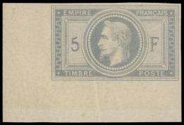 ** FRANCE - Poste - 33c, Non Dentelé, Cdf, Pli Vertical Sinon Tb, Signé Brun + Certificat Miro - 1863-1870 Napoleon III Gelauwerd