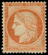 * FRANCE - Poste - 38, Signé Calves: 40c. Orange - 1870 Assedio Di Parigi
