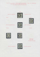 O FRANCE - Poste - 39, 2 Exemplaires * Et 3 Exemplaires Obl, Dont Typo - 1870 Bordeaux Printing