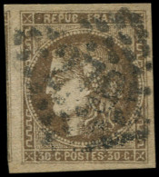 O FRANCE - Poste - 47, Voisin à Gauche: 30c. Brun - 1870 Ausgabe Bordeaux