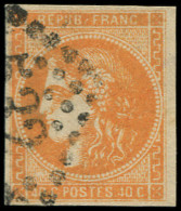 O FRANCE - Poste - 48i, Belles Marges: 40c. Orange Clair - 1870 Ausgabe Bordeaux