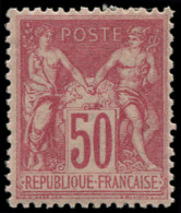 * FRANCE - Poste - 104, Type I, Signé Scheller: 50c. Rose - 1898-1900 Sage (Tipo III)