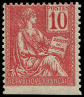 ** FRANCE - Poste - 112, Dentelé 3 Côtés: 10c. Rouge (Spink) - Ungebraucht