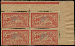 ** FRANCE - Poste - 119d, Bloc De 4 Papier GC, Coin De Feuille: 40c. Merson - Unused Stamps