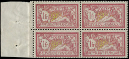 ** FRANCE - Poste - 121, Bloc De 4 Bdf, Centrage Courant: 1f. Merson - Unused Stamps