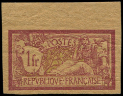 ** FRANCE - Poste - 121a, Non Dentelé, Bdf, Papier GC: 1f. Merson - Unused Stamps