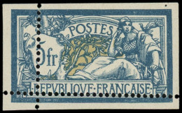 * FRANCE - Poste - 123, Piquage Très Déplacé, En Partie Non Dentelé, Signé: 5f. Merson - Unused Stamps