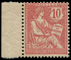 ** FRANCE - Poste - 124, Bord De Feuille Signé Calves: 10c. Mouchon Retouché - Unused Stamps