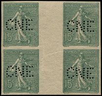 ** FRANCE - Poste - 130g, Bloc De 4 Non Dentelé, Perforé "CNE" (Comptoir National D'Epargne) - Unused Stamps