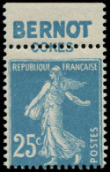 ** FRANCE - Poste - 140g, Avec Pub "Bernot": 25c. Semeuse Bleu - Neufs