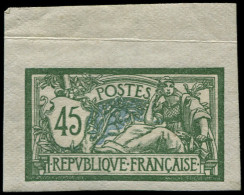 * FRANCE - Poste - 143b, Non Dentelé, Bord De Feuille: 45c. Merson Vert Bleu - Ongebruikt