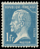 ** FRANCE - Poste - 179, Pli Accordéon En Angle: 1fr. Pasteur Bleu - Neufs