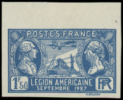 ** FRANCE - Poste - 245a, Non Dentelé, Signé Brun (* Sur Bdf): 1.50f. Légion Américaine - Nuevos